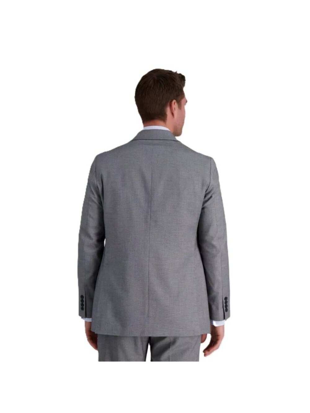 Haggar H26 Tailored Fit w/ Stretch Fabric Gray Suit Jacket - Size 38 Regular 38R - Picture 2 of 5